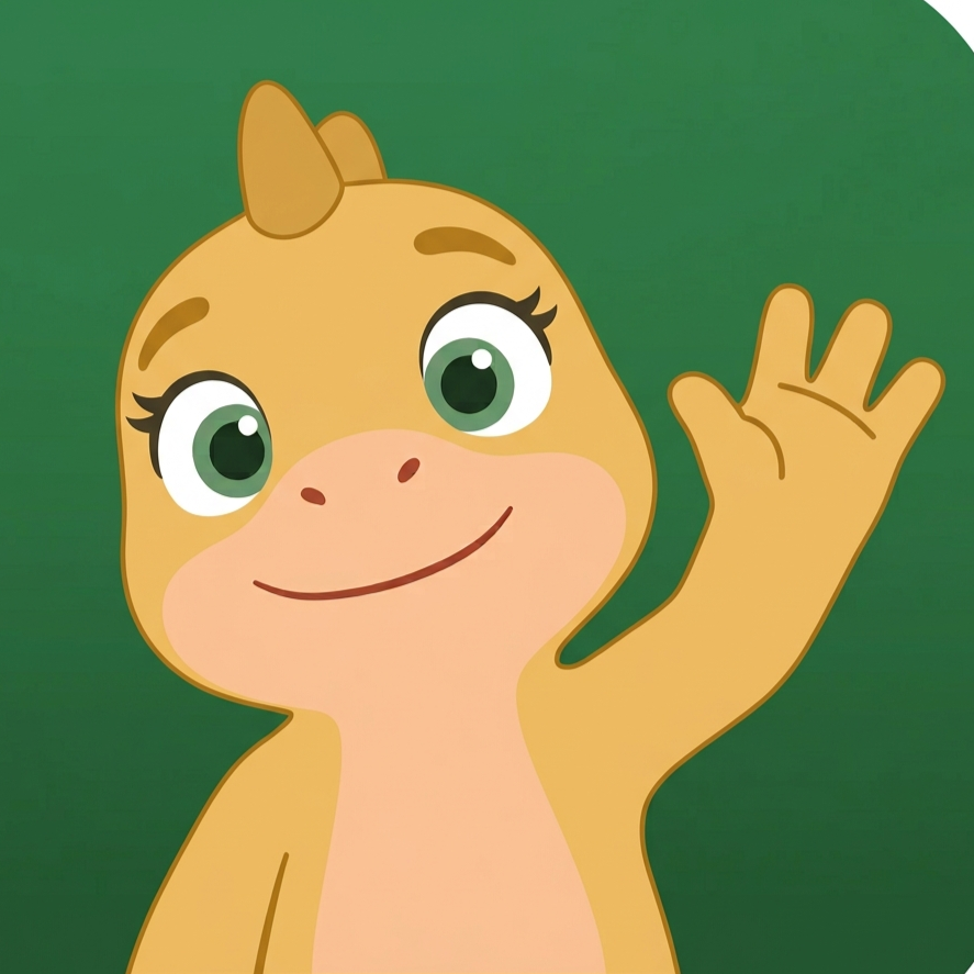 Nouri waving next to the NutriPal app